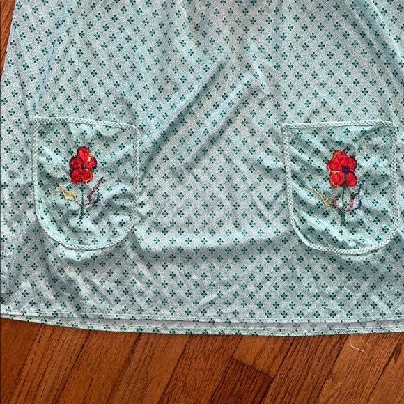 Traditional Mexican Kitchen Apron Cooking Cleaning Smock Delantal w embroidery - Picture 3 of 9